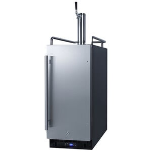 Summit 15 in. 2.9 cu. ft. Beer Dispenser with 1 Tap, Digital Controls & Digital Thermostat - Stainless Steel, , hires