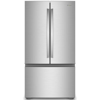 Whirlpool 36 in. 24.3 cu. ft. Counter Depth French Door Refrigerator with Internal Water Dispenser - Fingerprint Resistant Stainless Steel | WRFC3036RZ