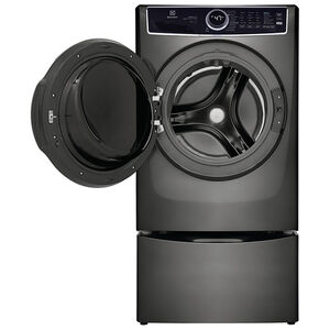 Electrolux 600 Series 27 in. 4.5 cu. ft. Stackable Front Load Washer with Perfect Steam, LuxCare Plus Wash System & SmartBoost -Titanium, Titanium, hires