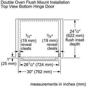 Thermador Professional Series 30 in. 9 cu. ft. Smart Top Control Electric Double Wall Oven with True European Convection - Stainless Steel, , hires