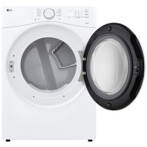 LG 27 in. 7.4 cu. ft. Smart Stackable Gas Dryer with Sensor Dry & AI Dry - White, , hires