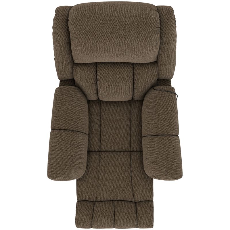 Catnapper Blarney Power Wall Hugger Recliner with Heat & Massage - Chocolate, Chocolate, hires