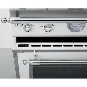 Bertazzoni Heritage Series 48 in. 7.1 cu. ft. Dual Convection Double Oven Gas Range with 6 Sealed Burners & Griddle - Matte Black, Matte Black, hires