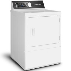 Speed Queen DR7 27 in. 7.0 cu. ft. Electric Dryer with Pet Plus Cycle, Sensor Dry, Sanitize & Steam Cycle - White, White, hires