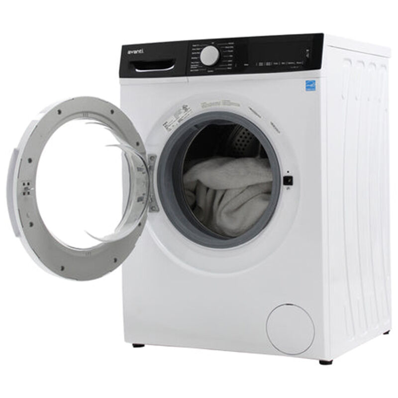 Avanti 24 in. 2.2 cu. ft. Stackable Front Load Washer with Sanitize & Steam Cycle - White, , hires