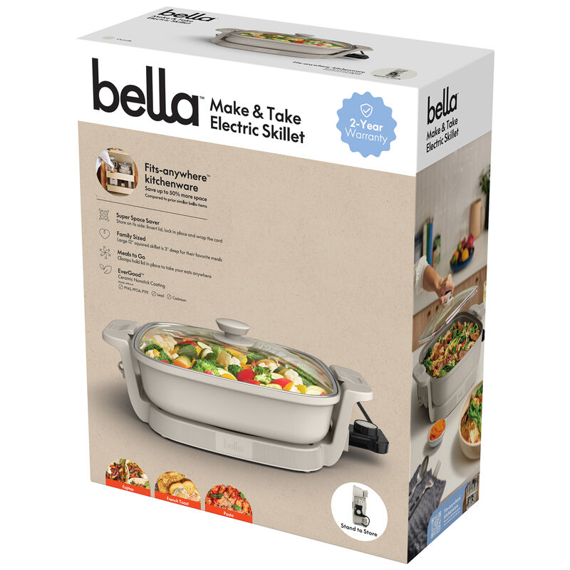 Bella Fits-anywhere Kitchenware Make & Take Electric Skillet, , hires