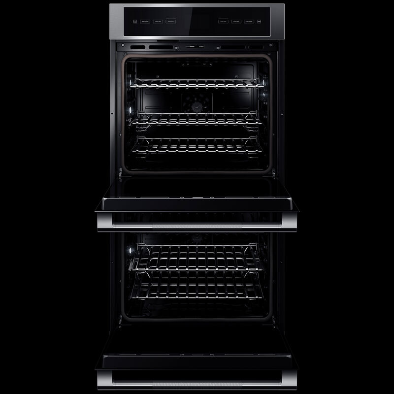 JennAir Rise 27 in. 8.6 cu. ft. Front Control Electric Double Wall Oven with Standard Convection - Stainless Steel, , hires