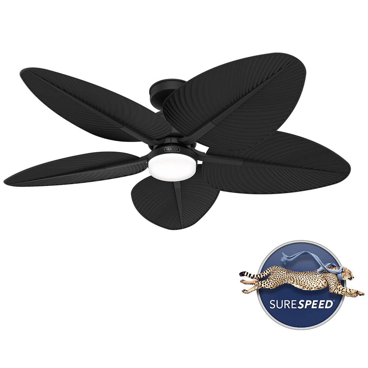 Hunter 52 in. Tropic View Damp Rated Ceiling Fan with LED Light