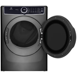 Electrolux 600 Series 27 in. 8.0 cu. ft. Stackable Electric Dryer with Balance Dry, Instant Refresh, Perfect Steam & Sanitize Cycle - Titanium, Titanium, hires