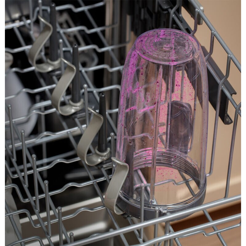 GE 24 in. Front Control Dishwasher with 47 dBa Sound Level, 3rd-Rack, Dry Boost & Pocket - Fingerprint Resistant Stainless, Fingerprint Resistant Stainless, hires