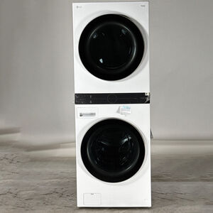LG 27 in. WashTower with 4.5 cu. ft. Washer with 6 Wash Programs & 7.4 cu. ft. Gas Dryer with 6 Dryer Programs, Sensor Dry & Wrinkle Care - White (Open Box Excellent Condition), , hires