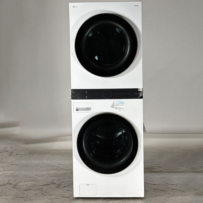 LG 27 in. WashTower with 4.5 cu. ft. Washer with 6 Wash Programs & 7.4 cu. ft. Gas Dryer with 6 Dryer Programs, Sensor Dry & Wrinkle Care - White (Open Box Excellent Condition), , hires