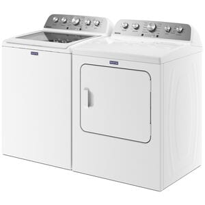 Maytag 29 in. 7.0 cu. ft. Front Load Gas Dryer with 10 Dryer Programs, 4 Dry Options & Wrinkle Care - White, White, hires