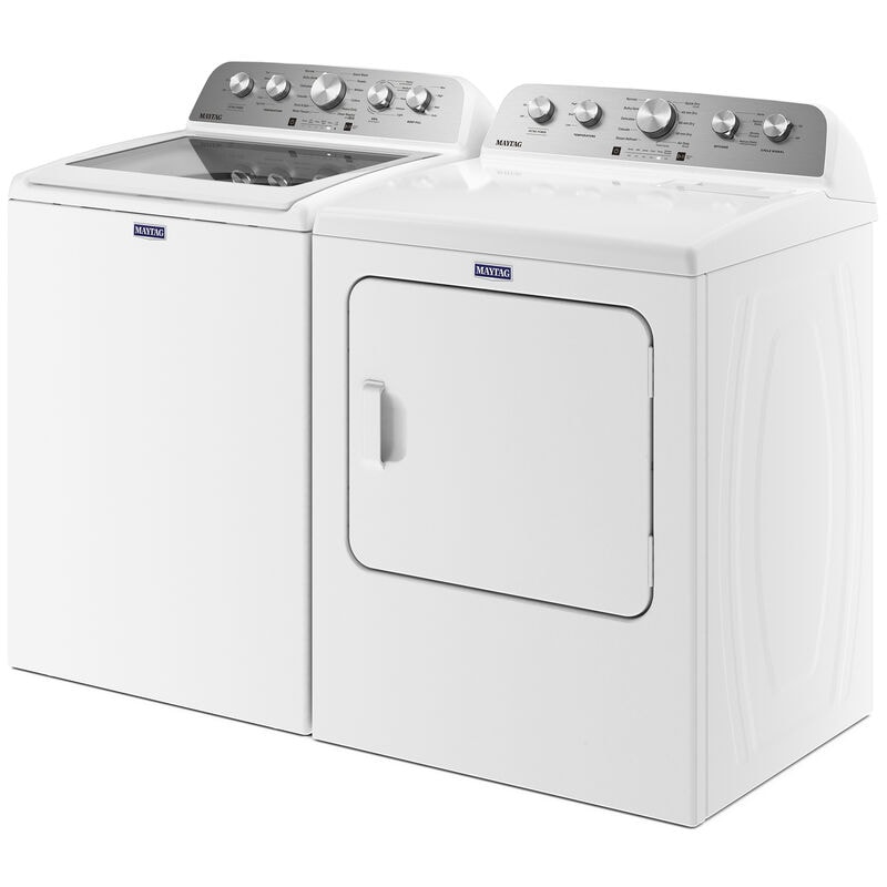 Maytag 29 in. 7.0 cu. ft. Front Load Gas Dryer with 10 Dryer Programs, 4 Dry Options & Wrinkle Care - White, White, hires