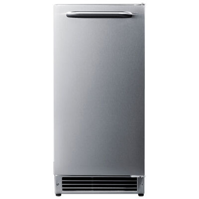 Summit 15 in. Ice Maker with 22 Lbs. Ice Storage Capacity - Stainless Steel | BIM26H32