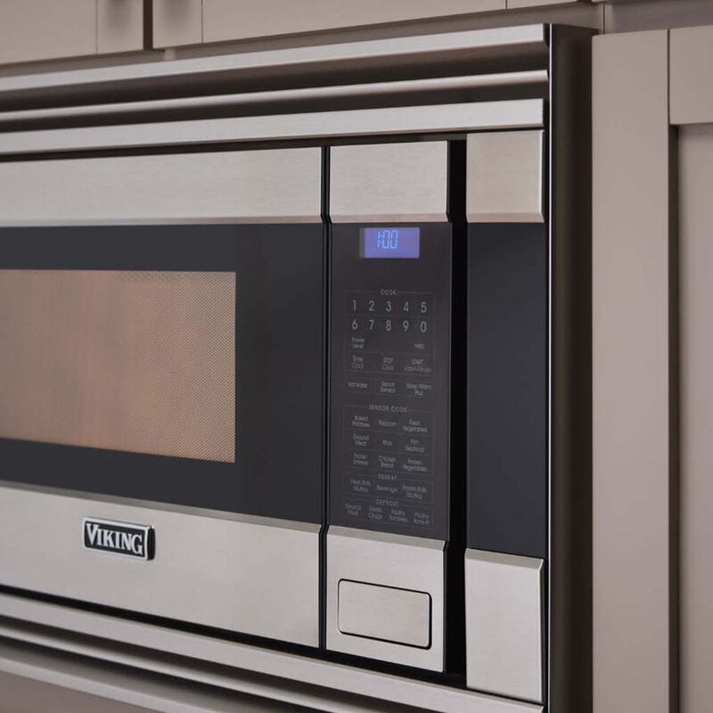 Viking 3 Series 24 in. 2.0 cu. ft. 1100W Countertop/Built-In (Convertible) Microwave with Sensor Cooking - Stainless Steel, , hires