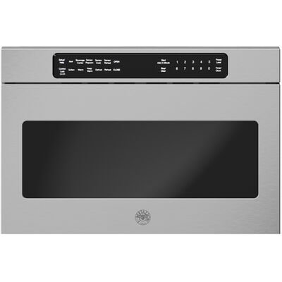 Bertazzoni Professional Series 24 in. 1.2 cu. ft. Microwave Drawer with 11 Power Levels & Sensor Cooking Controls - Stainless Steel | MD24X