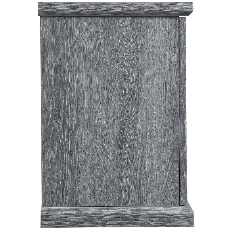 Manhattan Comfort Franklin 60" TV Stand with 2 Doors & Open Shelves - Gray, , hires