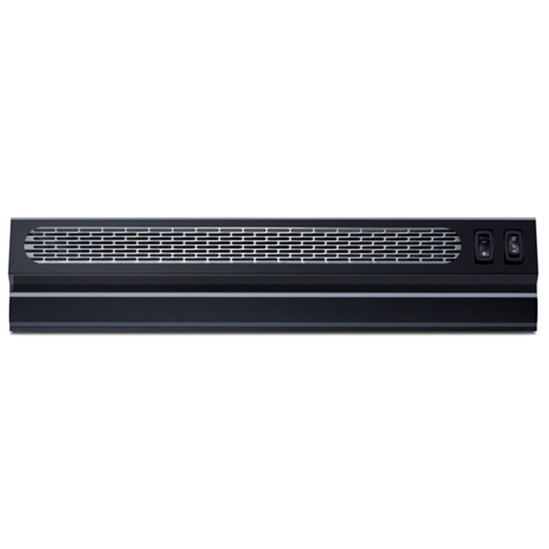 Summit 18 in. Ductless Slide-Out Style Range Hood with 2 Fan Speeds & 2 LED Lights - Black, Black, hires