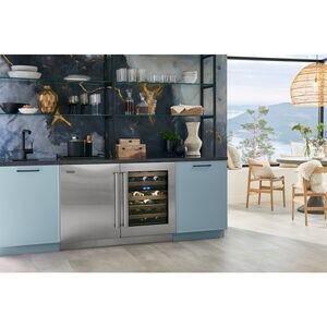 Sub-Zero Designer Series 24 in. Undercounter Smart Wine Cooler with Wood Racks, Dual Temperature Zones & 42 Bottle Capacity - Custom Panel Ready, , hires