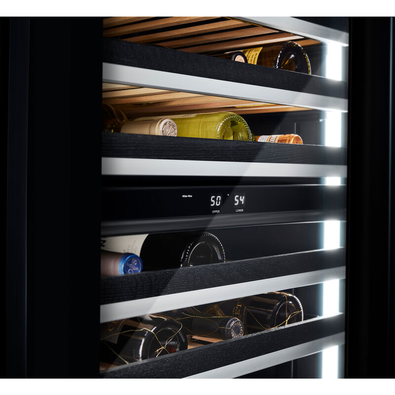JennAir 24 in. Undercounter Wine Cooler with Wood Racks, Dual Temperature Zones & 45 Bottle Capacity - Custom Panel Ready, , hires