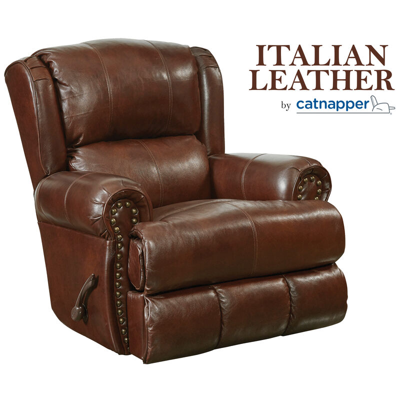Catnapper Duncan Manual Glider Recliner - Walnut, Walnut, hires
