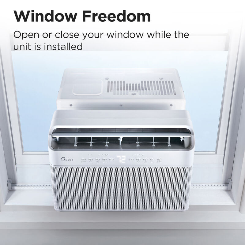 Midea 8,000 BTU Energy Star UShaped Smart Inverter Window Air
