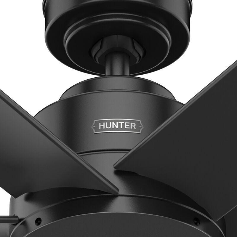 Hunter Kennicott 52 In. Indoor /Outdoor Ceiling Fan with Wall Control - Matte Black, , hires