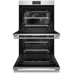 Fisher & Paykel Series 9 30 in. 8.2 cu. ft. Smart Top Control Electric Double Wall Oven with Standard Convection - Stainless Steel, , hires