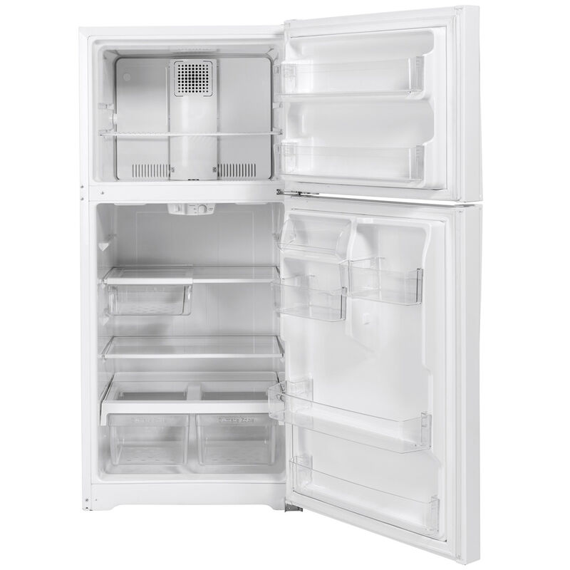 GE 30 in. 19.2 cu. ft. Top Freezer Refrigerator - White, White, hires