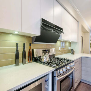 Fotile Prestige 36 in. Ducted Standard Style Range Hood with 1000 CFM, 4 Fan Speeds & 2 LED Lights - Onyx Black, , hires
