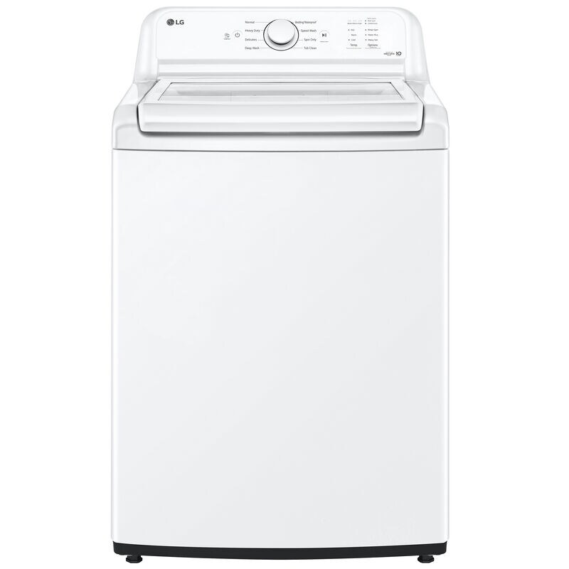 LG 27 in. 4.3 cu. ft. Top Load Washer with True Balance Anti-Vibration System & SlamProof Glass Lid - White, , hires