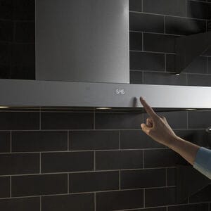 GE 36 in. Smart Convertible Chimney Style Range Hood with 610 CFM, 4 Fan Speeds & 3 LED Lights - Stainless Steel, , hires