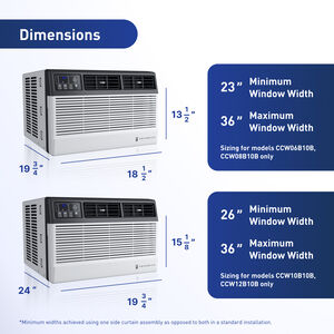 Friedrich Chill Premier Series 12,000 BTU Smart Energy Star Window/Wall Air Conditioner with 3 Fan Speeds, Sleep Mode & Remote Control - White, , hires