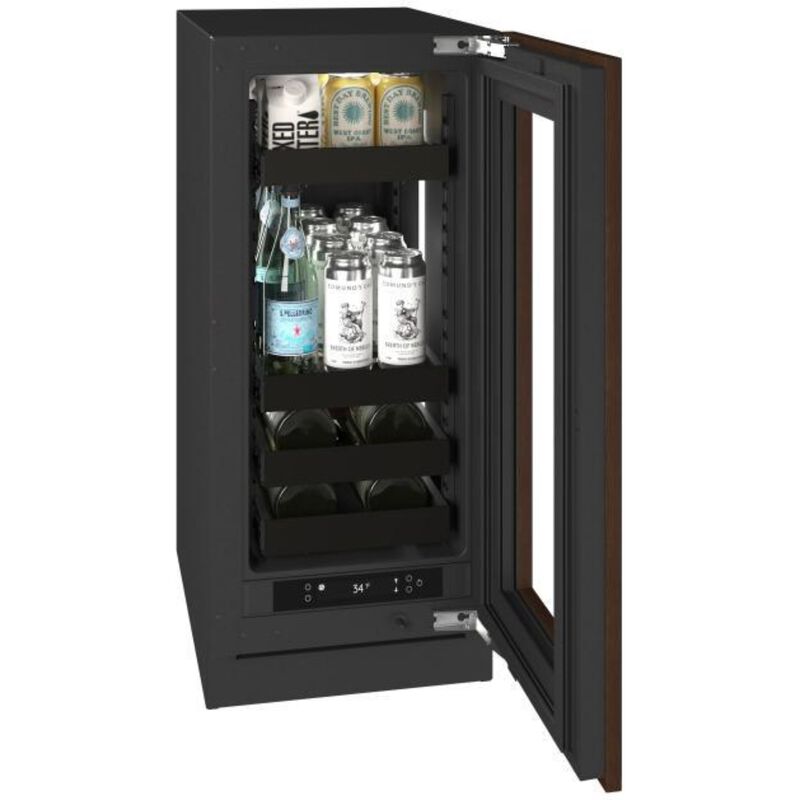 U-Line 15 in. Built-In/Freestanding 2.8 cu. ft. Compact Beverage Center with Adjustable Shelves & Digital Control - Custom Panel Ready, , hires
