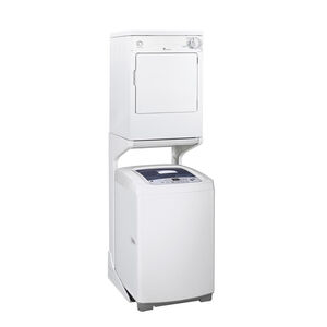 GE Spacemaker Series 24 in. 3.6 cu. ft. Electric Dryer with 3 Dry Programs - White, , hires