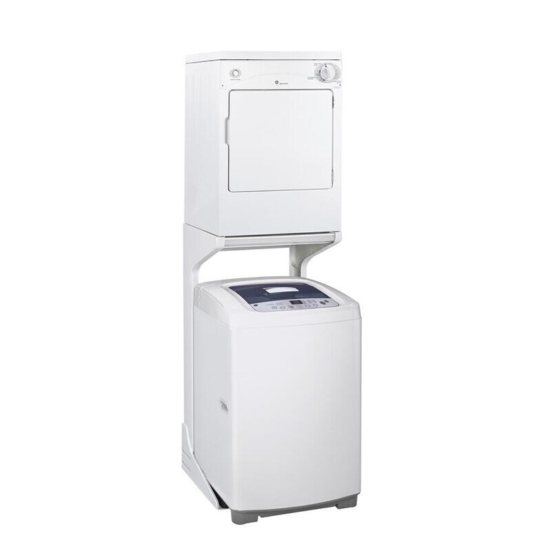 GE Spacemaker Series 24 in. 3.6 cu. ft. Electric Dryer with 3 Dry Programs - White, , hires