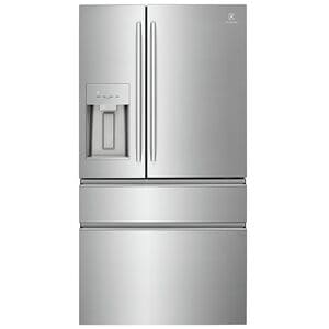 Electrolux 36 in. 21.4 cu. ft. Counter Depth 4-Door French Door Refrigerator with Ice & Water Dispenser - Stainless Steel, , hires