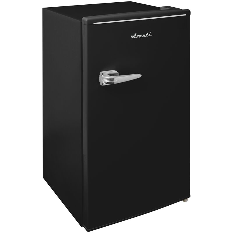 Avanti 18 in. 3.1 cu. ft. Mini Fridge with Freezer Compartment - Black, Black, hires
