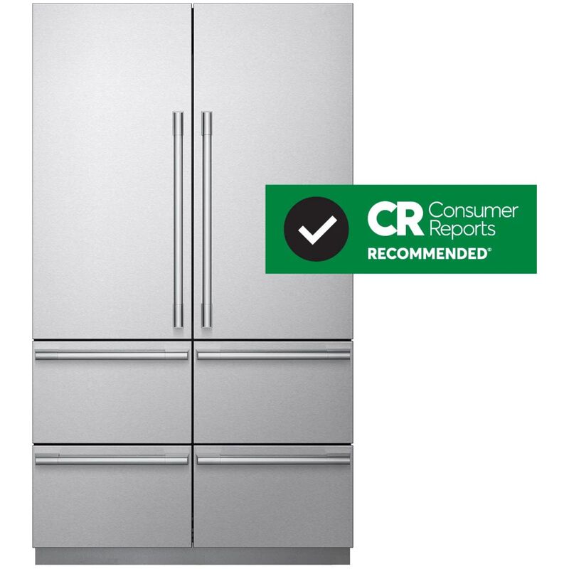 SKS 48 in. 26.0 cu. ft. Built-In Smart Counter Depth 6-Door French Door Refrigerator with Internal Water Dispenser - Stainless Steel, , hires
