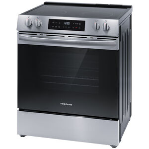 Frigidaire 30 in. 5.3 cu. ft. Air-Fry Standard Convection Electric Range with Smoothtop Burners - Stainless Steel, , hires