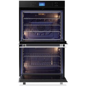 Sharp 30 in. 10 cu. ft. Top Control Electric Double Wall Oven with True European Convection - Stainless Steel, , hires