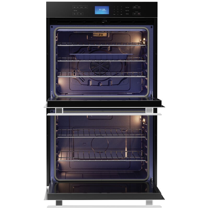 Sharp 30 in. 10 cu. ft. Top Control Electric Double Wall Oven with True European Convection - Stainless Steel, , hires
