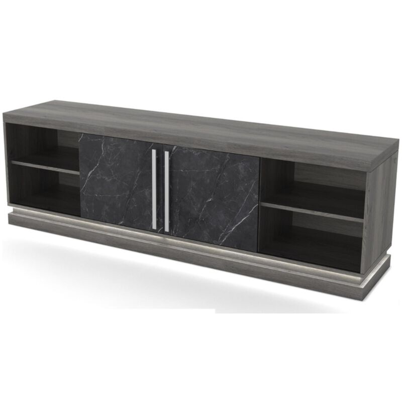 Living Style 70 in. TV Stand - Gray, , hires