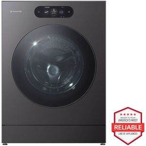 LG SIGNATURE 29 in. 5.8 cu. ft. Smart Electric Front Load Ventless All-in-One Washer/Dryer Combo with TurboWash 360 Technology, Sensor Dry, Sanitize & Steam Cycle - Brushed Black Steel, , hires