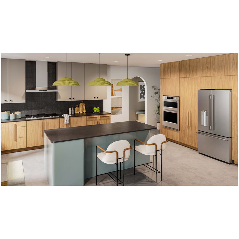 KitchenAid 36 in. 23.1 cu. ft. Smart Counter Depth French Door Refrigerator with Ice & Water Dispenser - Fingerprint Resistant Stainless Steel, , hires