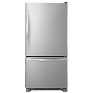 Whirlpool 30 in. 18.7 cu. ft. Bottom Freezer Refrigerator with Ice Maker - Stainless Steel, Stainless Steel, hires