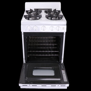 Premier 20 in. 2.4 cu. ft. Gas Range with 4 Sealed Burners - White, , hires
