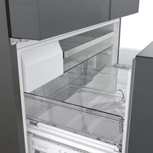 Bosch 800 Series 36 in. 20.8 cu. ft. Smart Counter Depth French Door Refrigerator with Internal Water Dispenser - Black Stainless, Black Stainless, hires