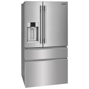 Frigidaire Professional 36 in. 21.4 cu. ft. Counter Depth 4-Door French Door Refrigerator with Ice & Water Dispenser - Stainless Steel, , hires